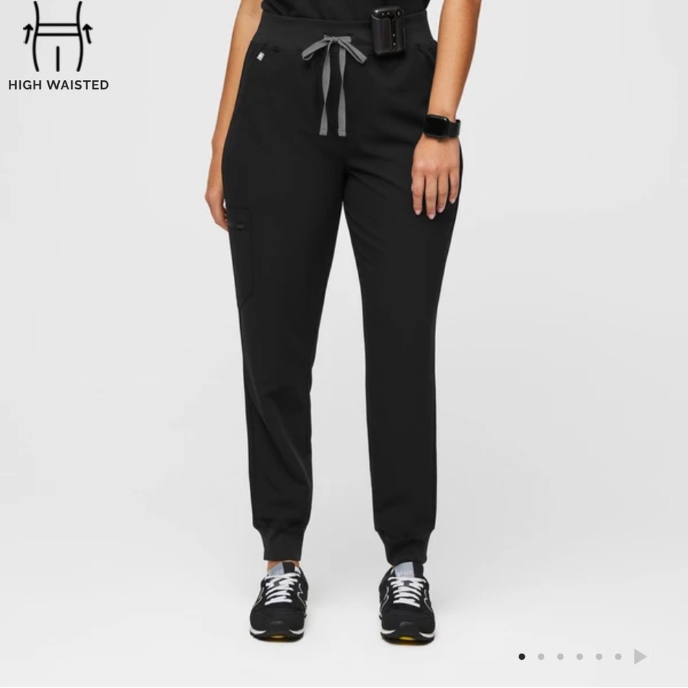 Figs women's high waisted Zamora XL Black scrub pants